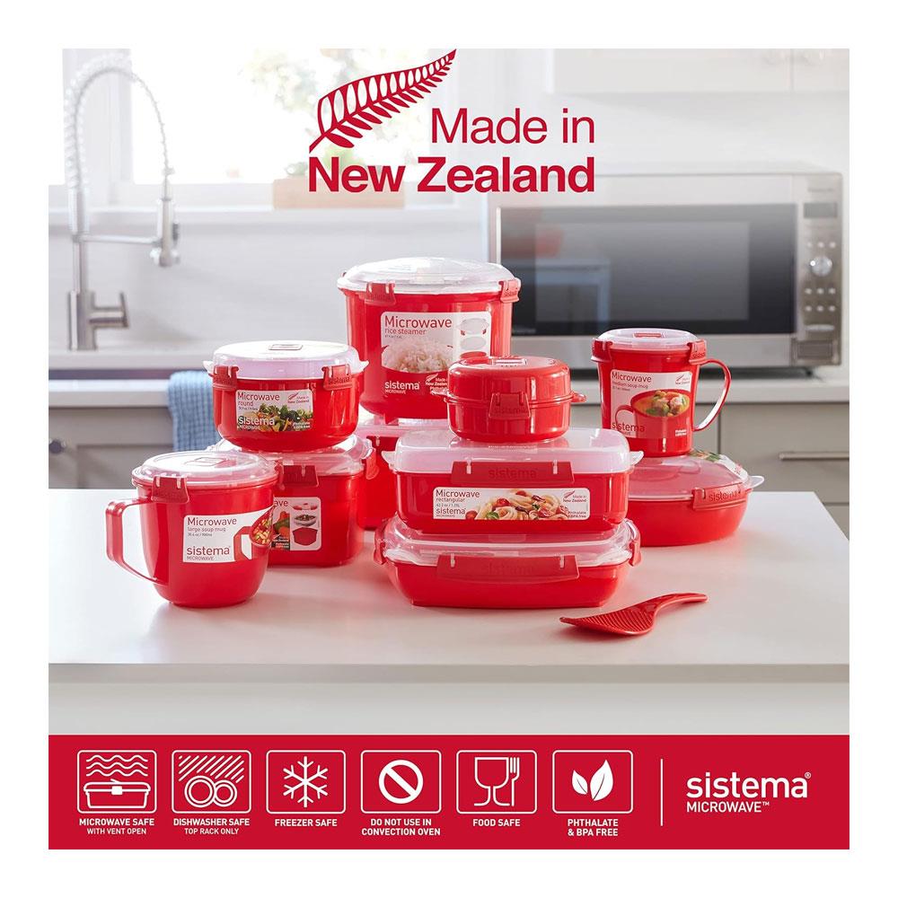 Sistema Microwave Noodle Bowl 875ml - Red