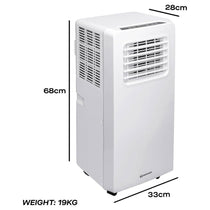 Daewoo 3-In-1 Smart Wi-Fi Portable Air Conditioner With Fan & Dehumidifier 9000 BTU 1000W - White