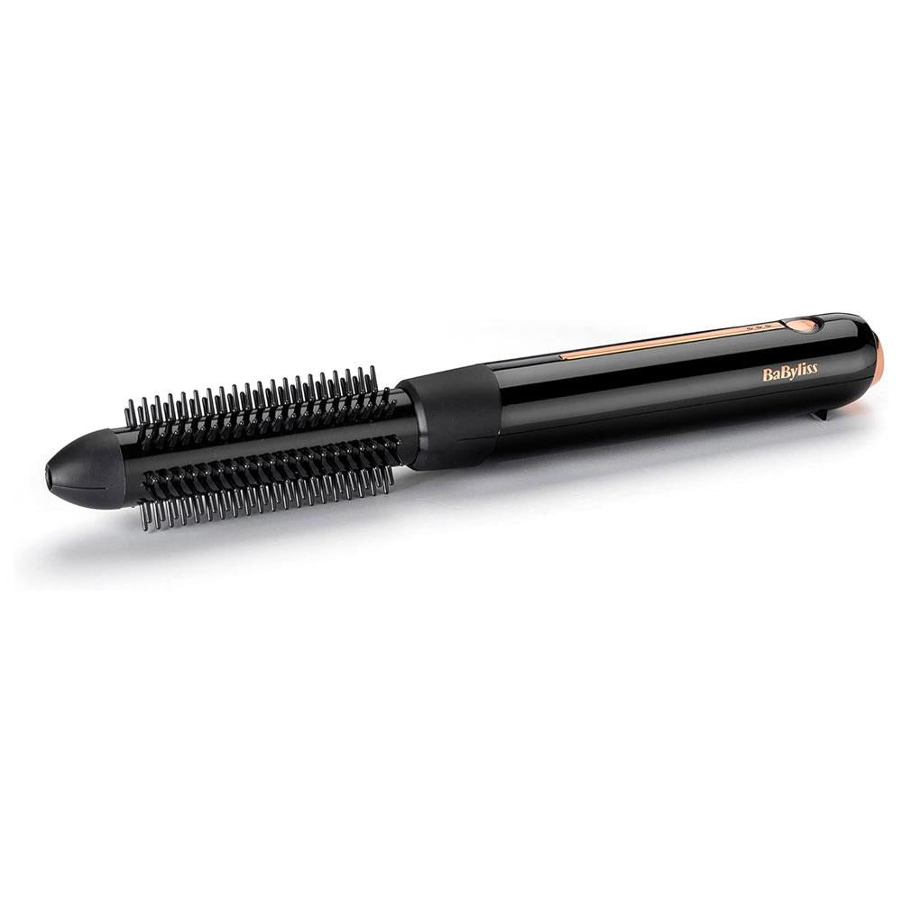 BaByliss 9000 Cordless Hot Brush High-Performance Styling Curling Tongs Large 30mm Barrel - Black