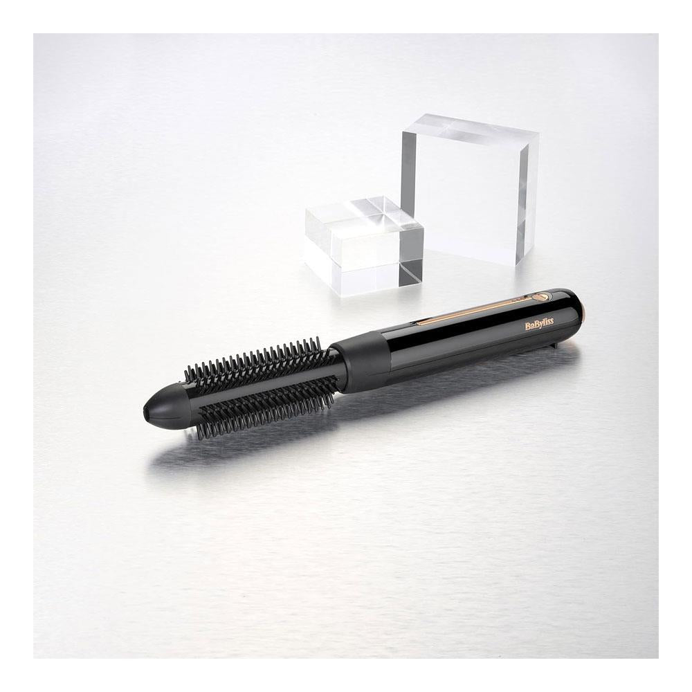 BaByliss 9000 Cordless Hot Brush High-Performance Styling Curling Tongs Large 30mm Barrel - Black