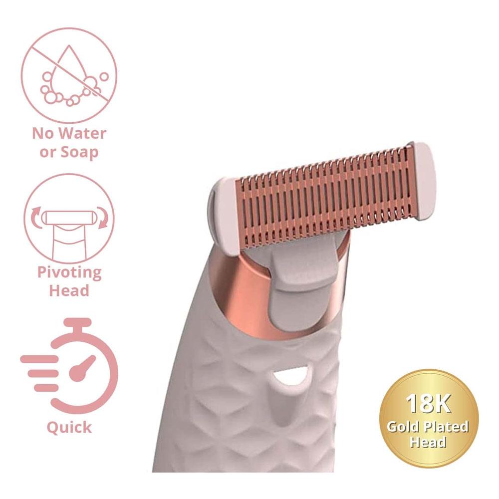 Finishing Touch Flawless Rechargeable Nu Razor Foil Lady Shaver - Gold