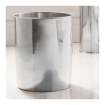 OurHouse Toilet Brush And Bin 2 Piece Set With Hand Guard And Holder - Chrome