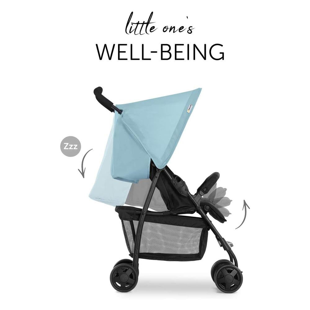 Hauck Sport Practical Everyday Pushchair With Raincover XL Storage Basket - Blue