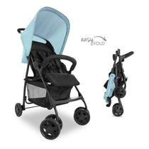 Hauck Sport Practical Everyday Pushchair With Raincover XL Storage Basket - Blue
