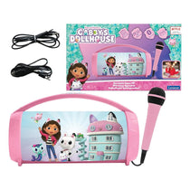 Lexibook Gabby's Dollhouse Bluetooth Speakers With Lights & Mic - Pink