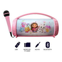 Lexibook Gabby's Dollhouse Bluetooth Speakers With Lights & Mic - Pink