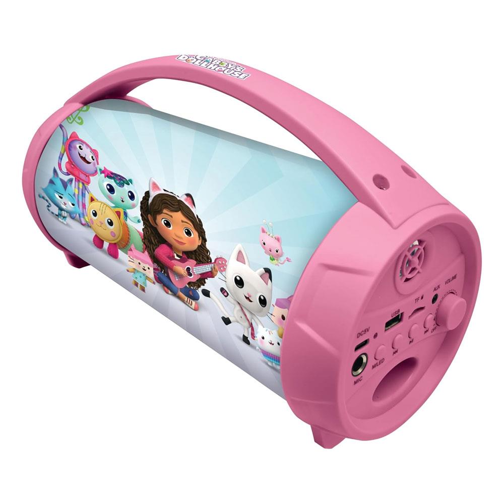 Lexibook Gabby's Dollhouse Bluetooth Speakers With Lights & Mic - Pink