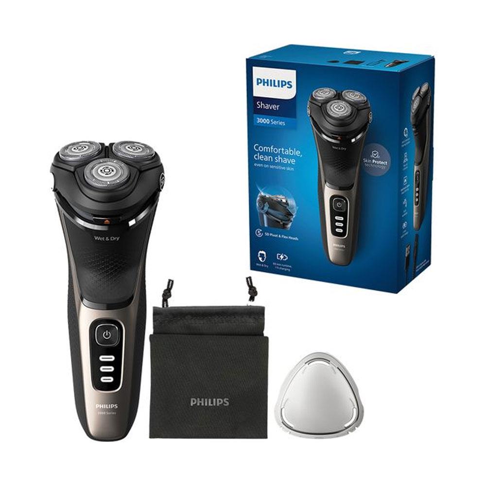 Philips Series 3000 Wet & Dry Rotary Shaver - Black Main image