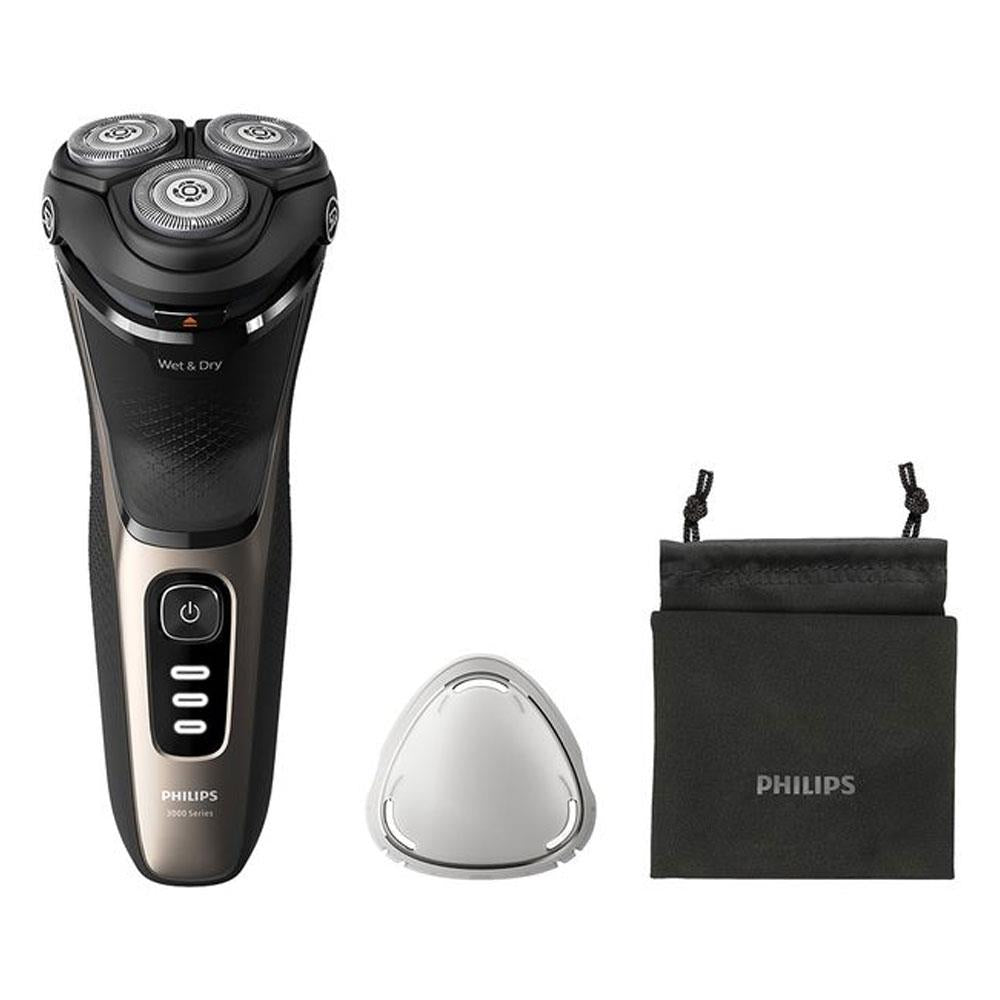 Philips Series 3000 Wet & Dry Rotary Shaver - Black