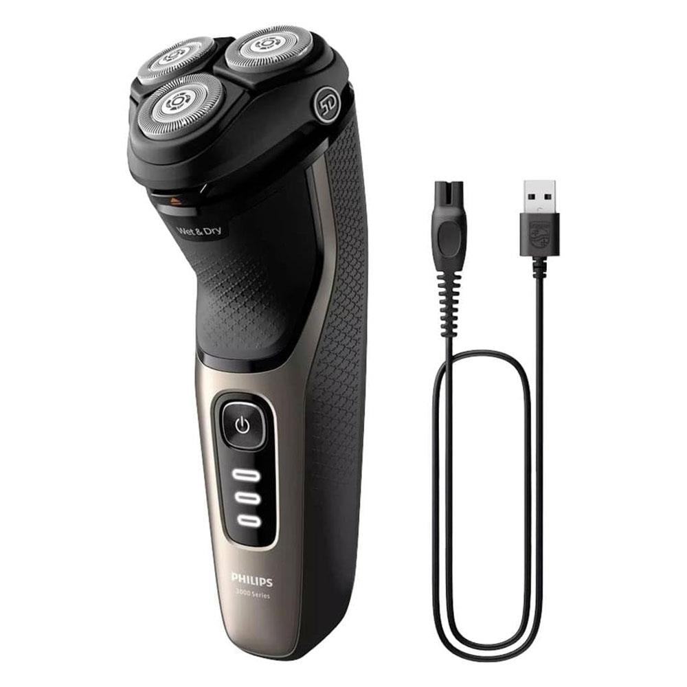 Philips Series 3000 Wet & Dry Rotary Shaver - Black