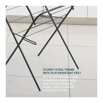 OurHouse Slimline 3-Tier Clothes Airer Dryer 12m Drying Space 15kg Capacity - Grey