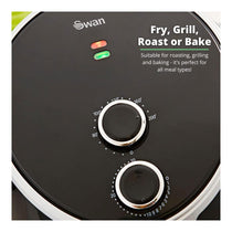 Swan Manual Air Fryer Rapid Air Circulation 1400W 4 Litres - Black