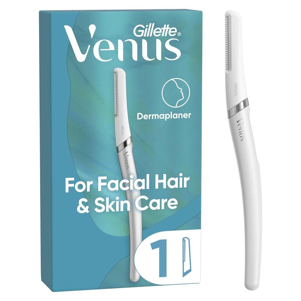 Gillette Venus Dermaplaner Womens Face Razor For Facial Hair & Skin Tool Kit With 1 Blade Refill Main image