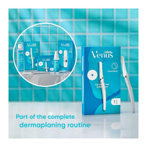 Gillette Venus Dermaplaner Womens Face Razor For Facial Hair & Skin Tool Kit With 1 Blade Refill