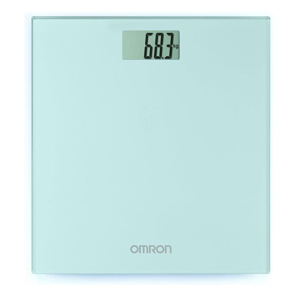 Omron Digital Bathroom Scale Large LCD Display 150kg Capacity - Silky Grey