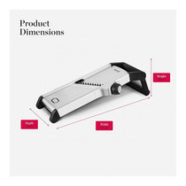 Tower Good Food Mandolin Slicer Durable Precision Stainless Steel Blades - Silver/Black