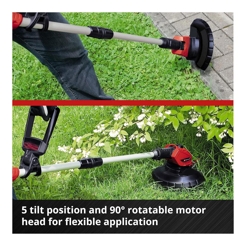 Einhell GE-CT 18 Li Kit Power X-Change 18V Cordless Lawn Trimmer With Battery And Charger - Red & Black
