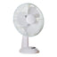 Daewoo 12 Inch Oscillating Desk Fan 3 Speed Settings 40W - White
