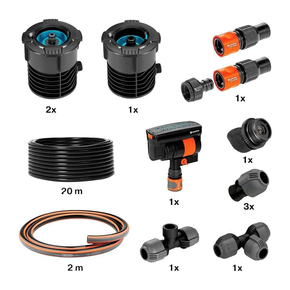 Gardena Pipeline Complete Set With Oscillating Sprinkler - Multicolour Secondary image