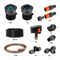 Gardena Pipeline Complete Set With Oscillating Sprinkler - Multicolour