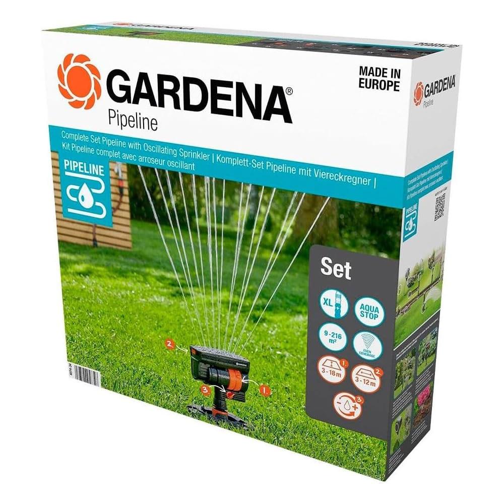Gardena Pipeline Complete Set With Oscillating Sprinkler - Multicolour