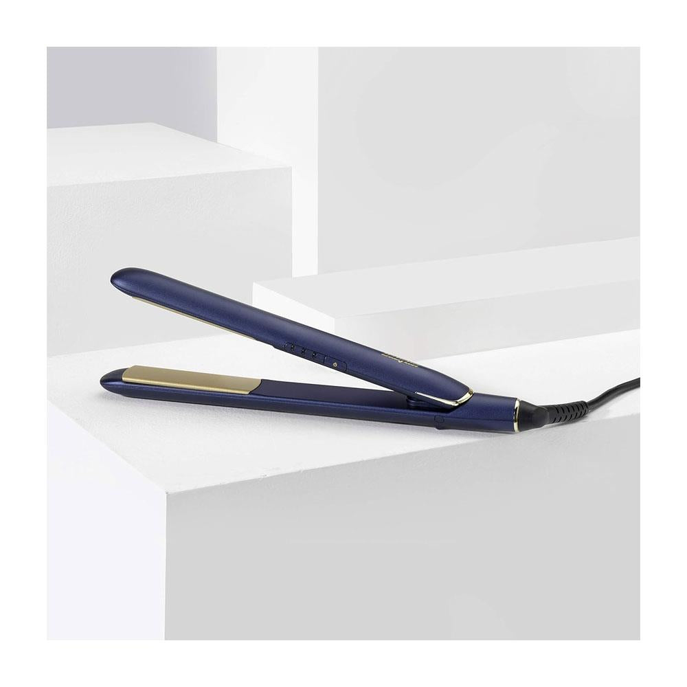 BaByliss Luxe Hair Straighteners Titanium Ceramic Floating Plates 3 Heat Settings - Midnight Blue