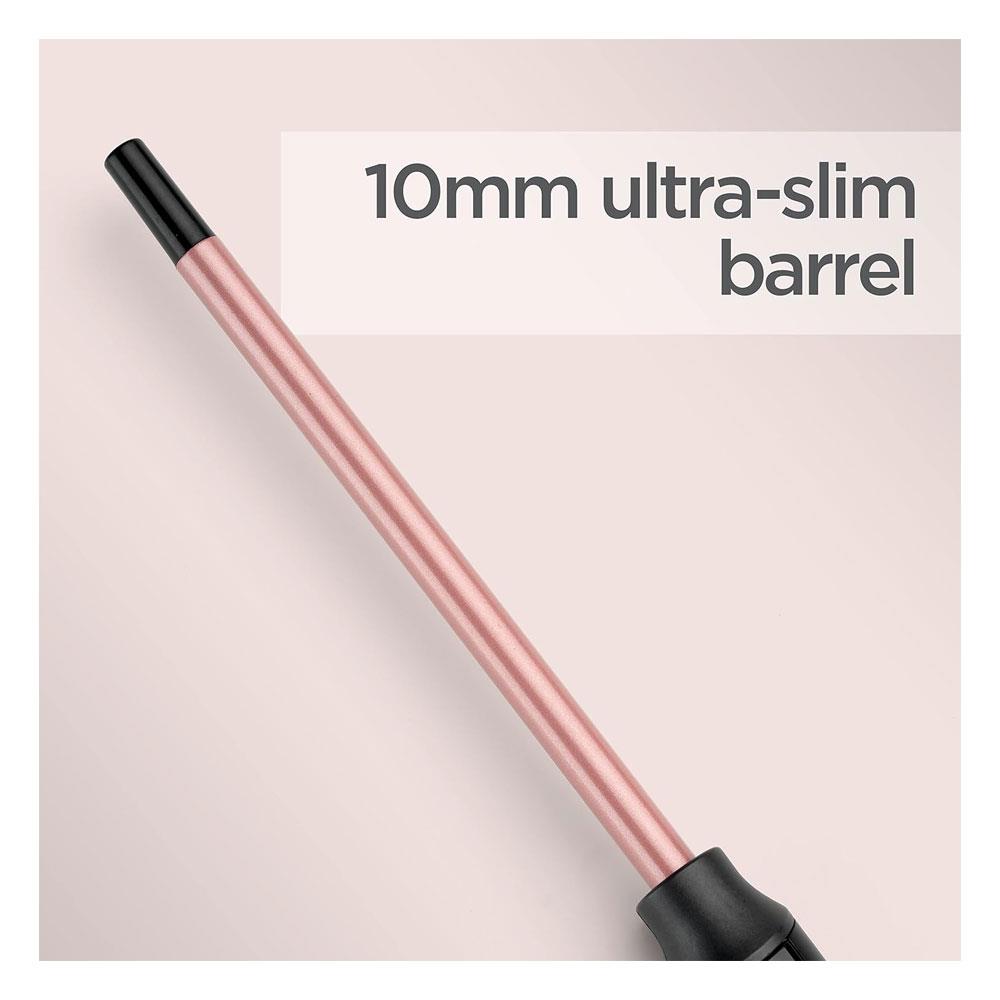 BaByliss Rose Quartz Tight Curls Wand 10mm - Black Secondary image