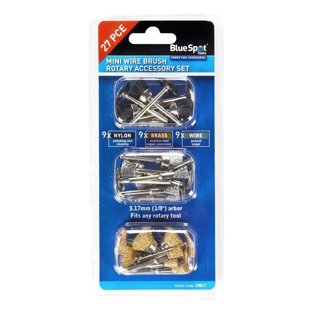 Blue Spot Tools Mini Wire Brush Rotary Accessory Set - 27 Piece Main image