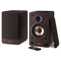 Sharp CP-SS30(BR) Bookshelf Speakers 60W RMS Wireless Studio Monitors Bluetooth - Brown