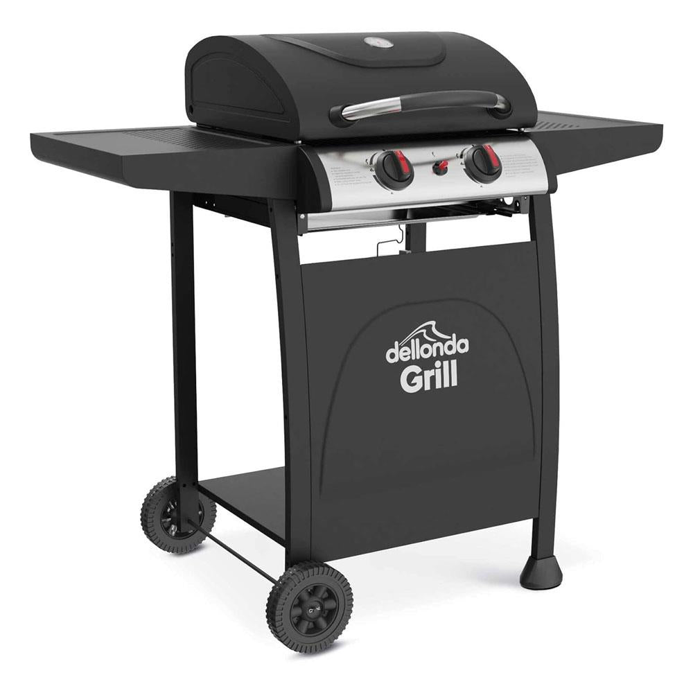 Sealey Dellonda 2 Burner Gas BBQ Grill With Piezo Ignition & Thermometer - Black Main image
