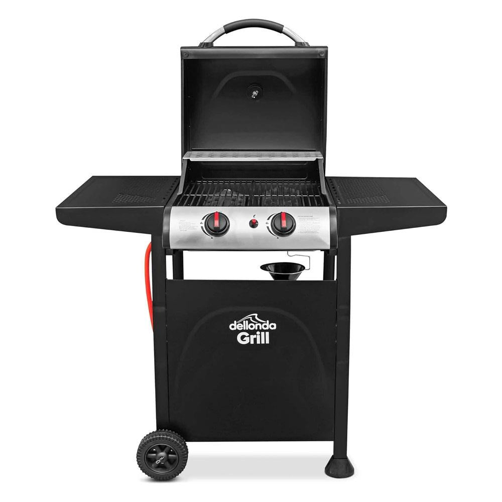 Sealey Dellonda 2 Burner Gas BBQ Grill With Piezo Ignition & Thermometer - Black