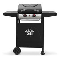Sealey Dellonda 2 Burner Gas BBQ Grill With Piezo Ignition & Thermometer - Black