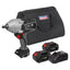 Sealey SV20 Series Brushless Cordless Impact Wrench Kit 20V 4Ah 2 Batteries - Black