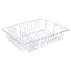KitchenCraft Coated Dish Drainer Metal Sink Drainer 45 x 37 x 11 cm - White