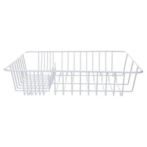 KitchenCraft Coated Dish Drainer Metal Sink Drainer 45 x 37 x 11 cm - White