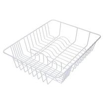 KitchenCraft Coated Dish Drainer Metal Sink Drainer 45 x 37 x 11 cm - White