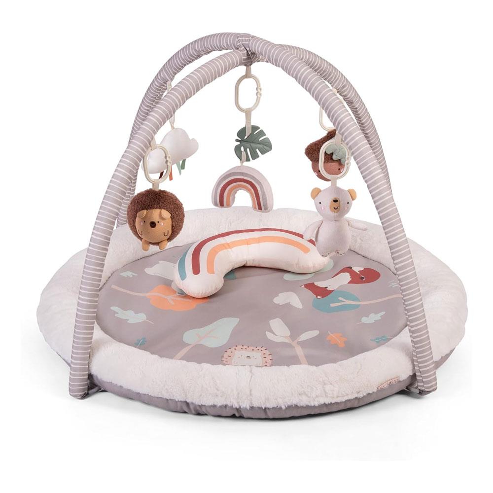 Red Kite Play Gym Padded Play Gym With Hanging Toys & Tummy Time Mirror - Woodland Walks Main image