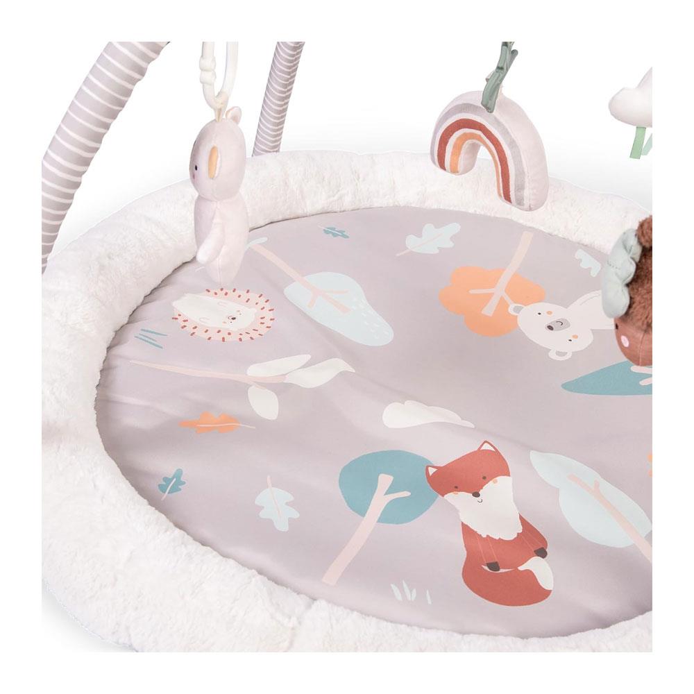 Red Kite Play Gym Padded Play Gym With Hanging Toys & Tummy Time Mirror - Woodland Walks