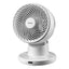 Daewoo 8 Inch Desktop Air Circulator Fan 3 Speed Settings Quiet Oscillating Remote Control 35W - White