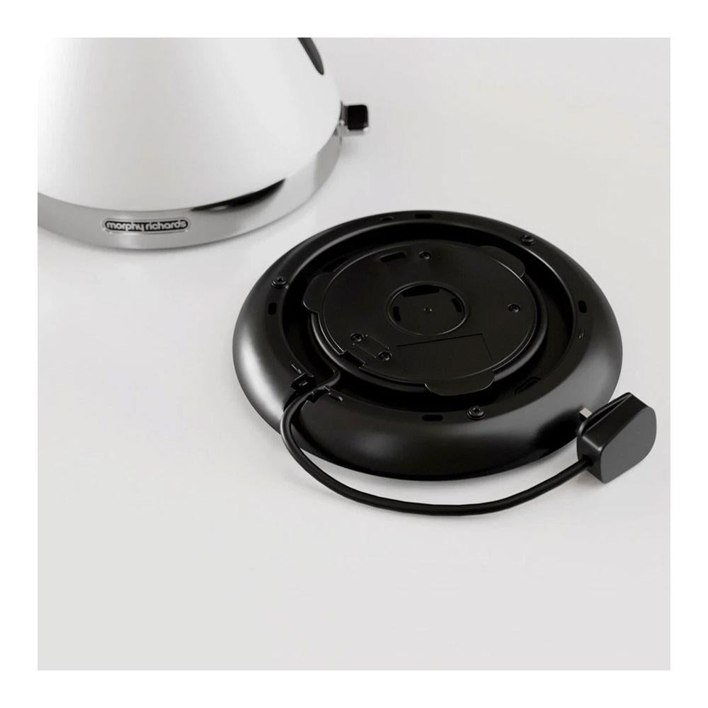 Morphy Richards Venture Pyramid Kettle 3000W 1.5 Litres - White