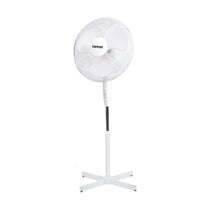 Benross 16 Inch Standing Pedestal Fan Oscillating 3 Speed 50W - White