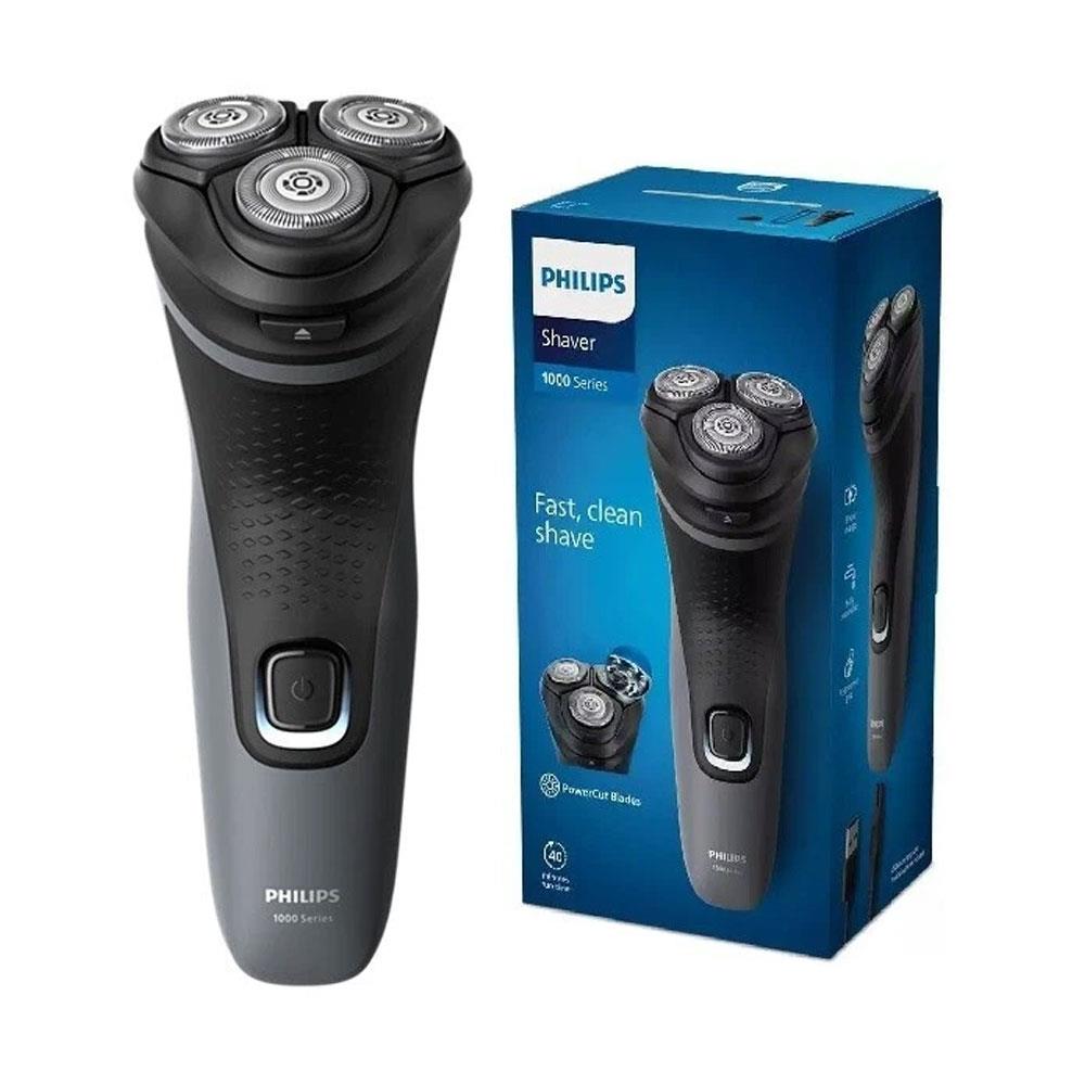 Philips Series 1000 Wet & Dry Electric Shaver 4D Flex Heads Fully Washable - Deep Grey Main image