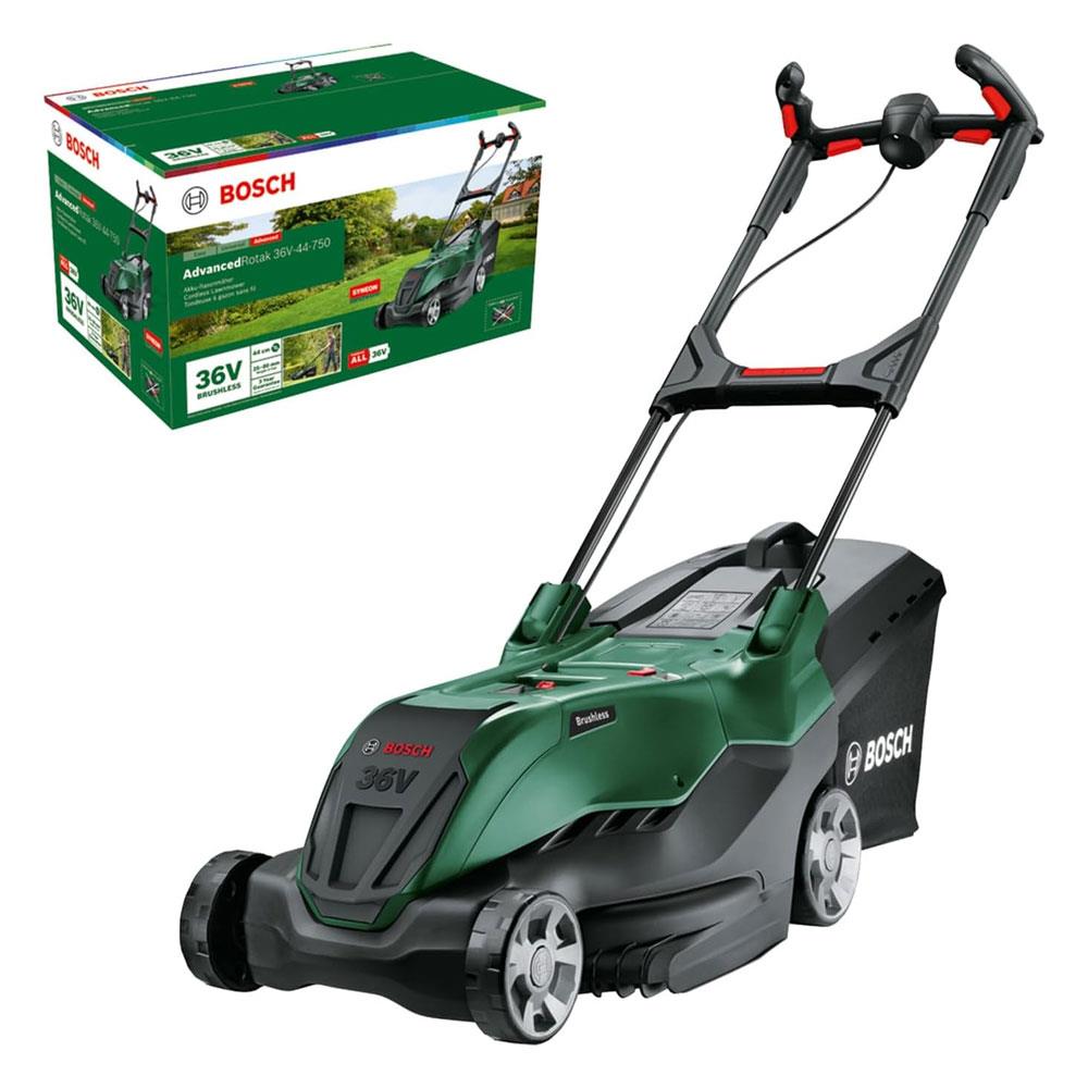 Bosch Advanced Rotak 36V-44-750 Cordless Lawnmower Body Only - Green