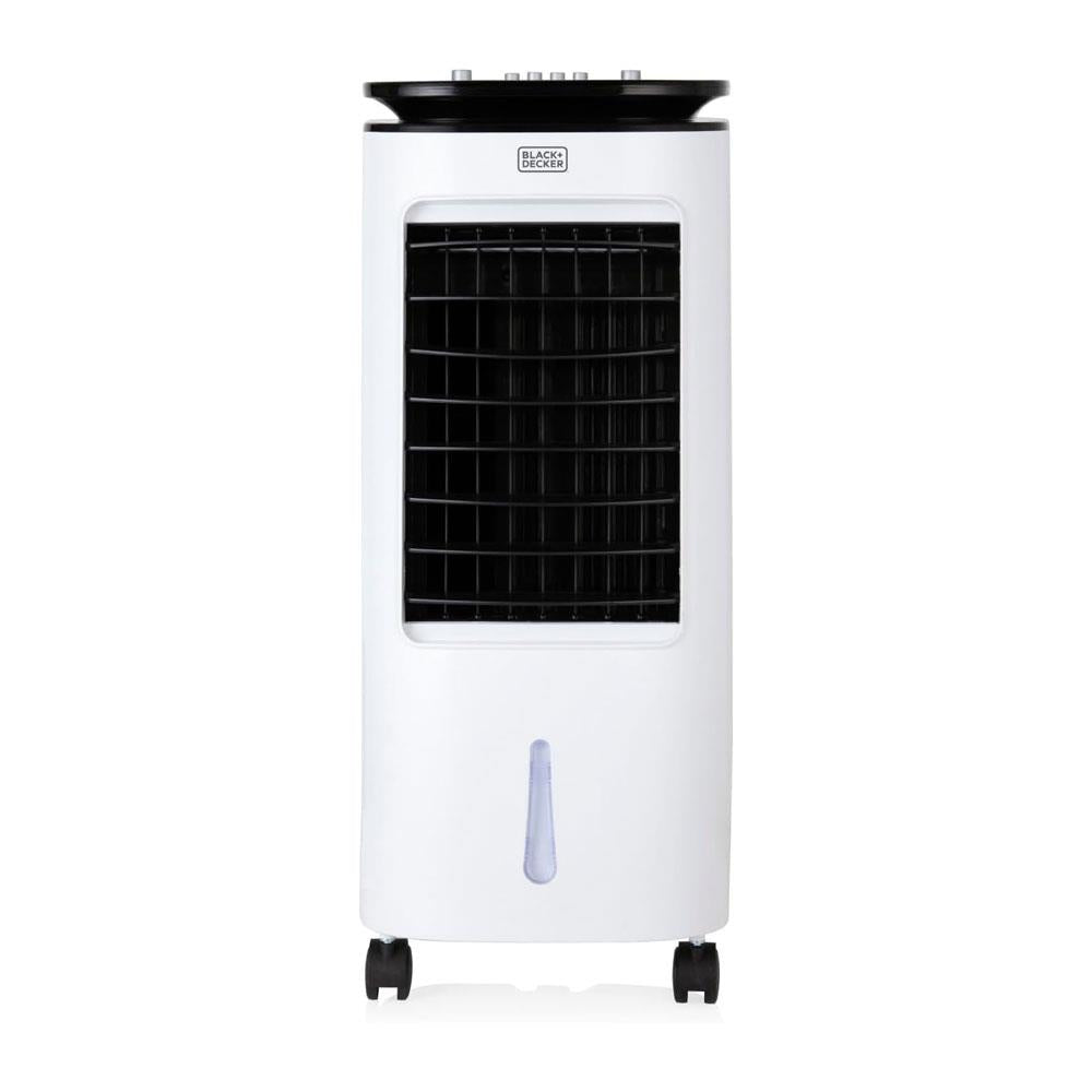 Black & Decker Portable 2-In-1 Air Cooler 3 Speed Settings 65W 7 Litre Water Tank - White