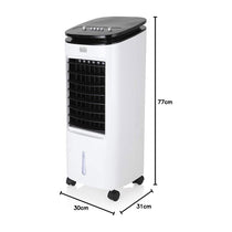 Black & Decker Portable 2-In-1 Air Cooler 3 Speed Settings 65W 7 Litre Water Tank - White