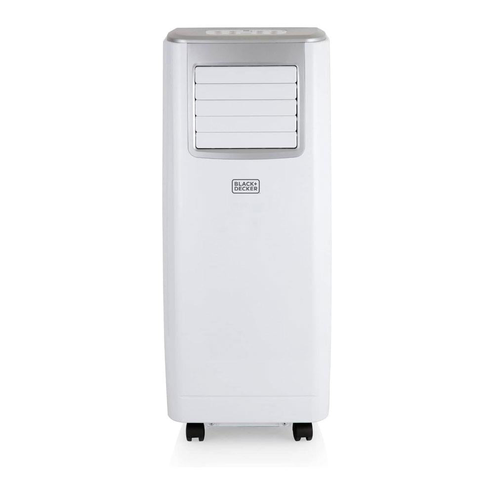 Black & Decker Portable 7000 BTU 3-In-1 Air Conditioner Dehumidifier & Cooling Fan 2 Speed Settings Remote Control - White