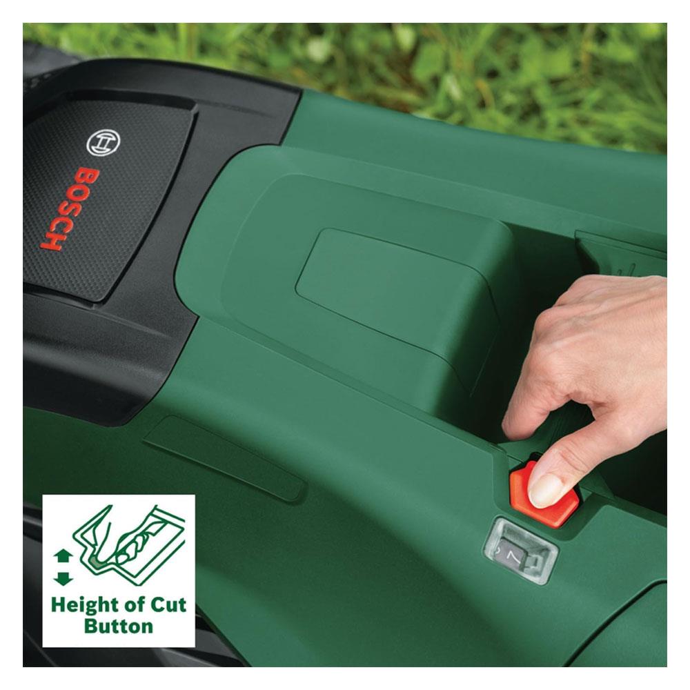 Bosch Advanced Rotak 40-650 Corded Rotary Lawnmower 1700W - Green