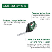 Bosch AdvancedShear 18V-10 Cordless Grass Shear Body Only - Classic Green