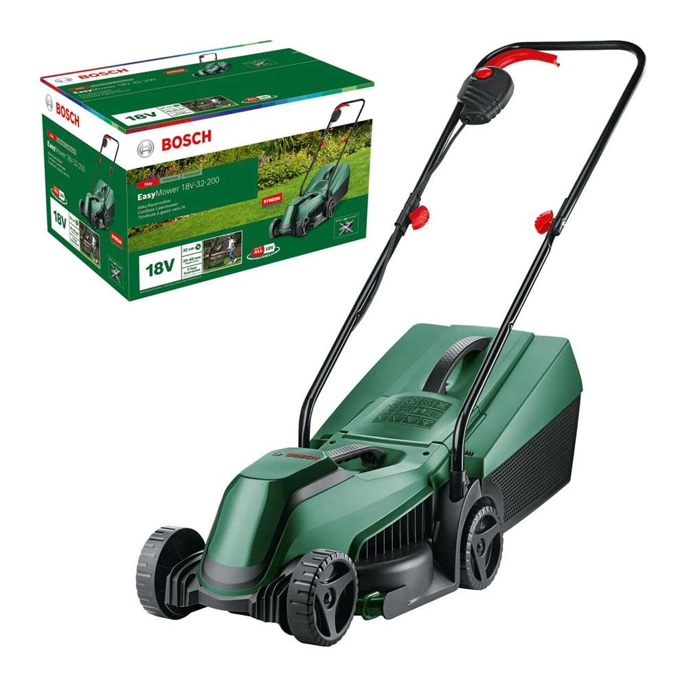 Bosch EasyMower 18V-32-200 Cordless Lawnmower Bare Unit - Green Main image