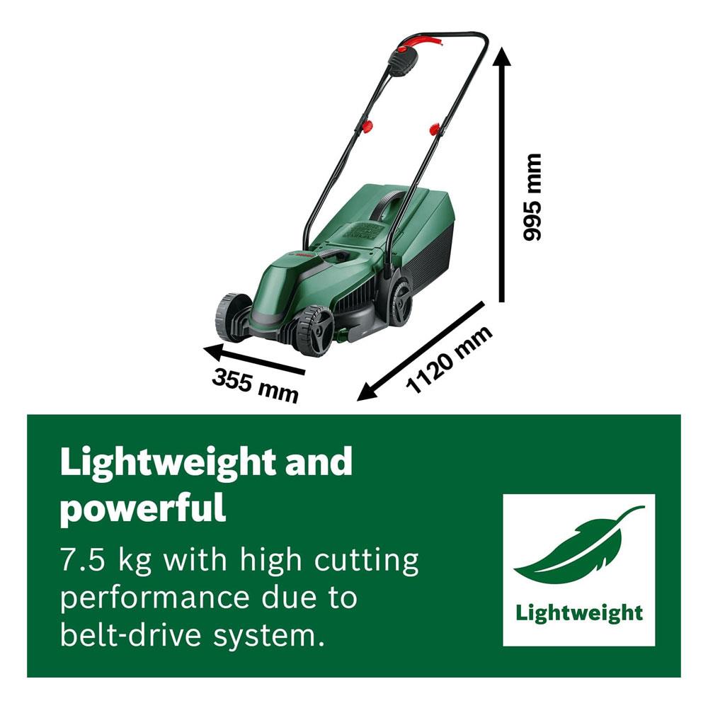 Bosch EasyMower 18V-32-200 Cordless Lawnmower 1 x 4.0 Ah Battery 4 Ah Charger - Green